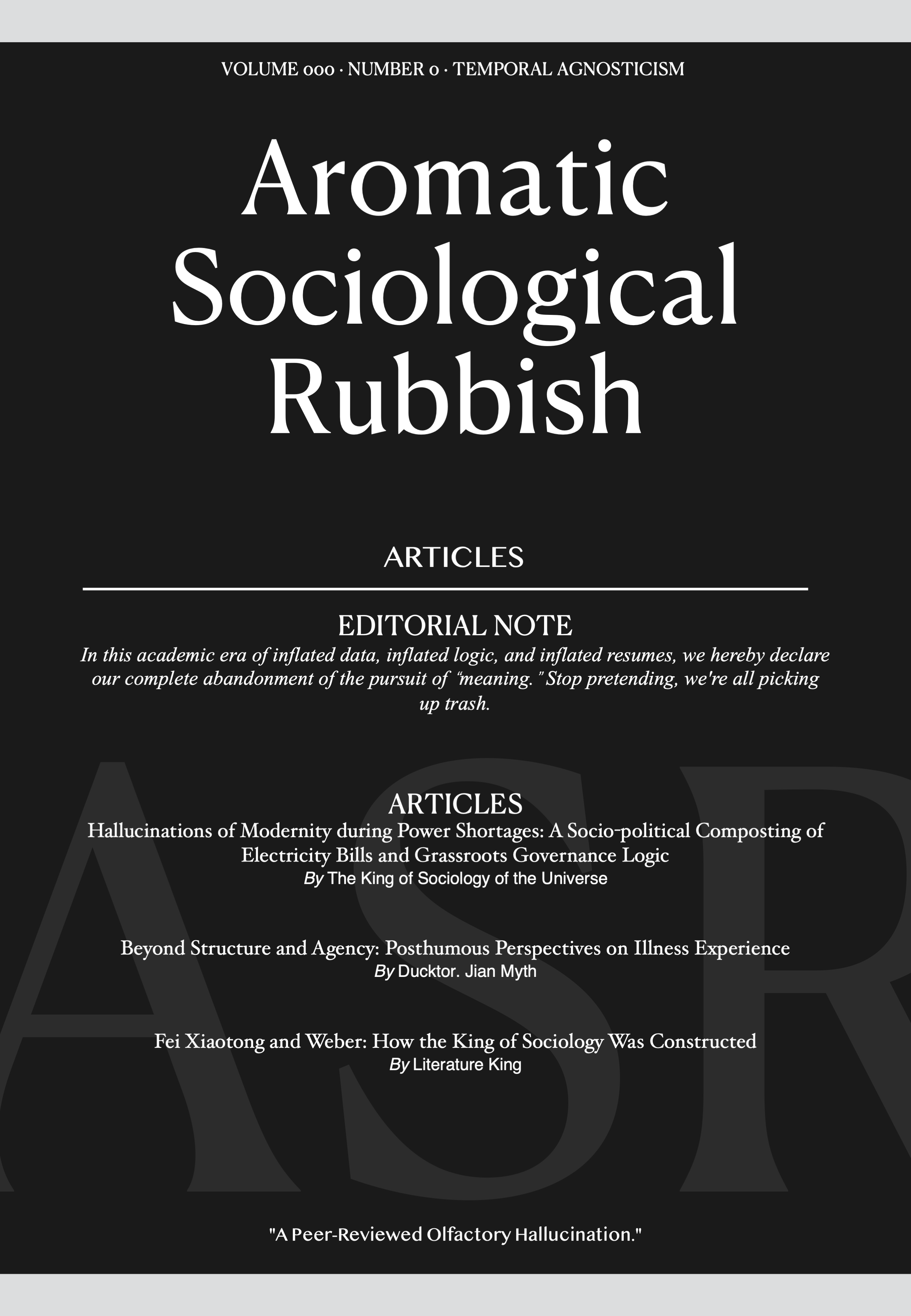 Aromatic Sociological Rubbish