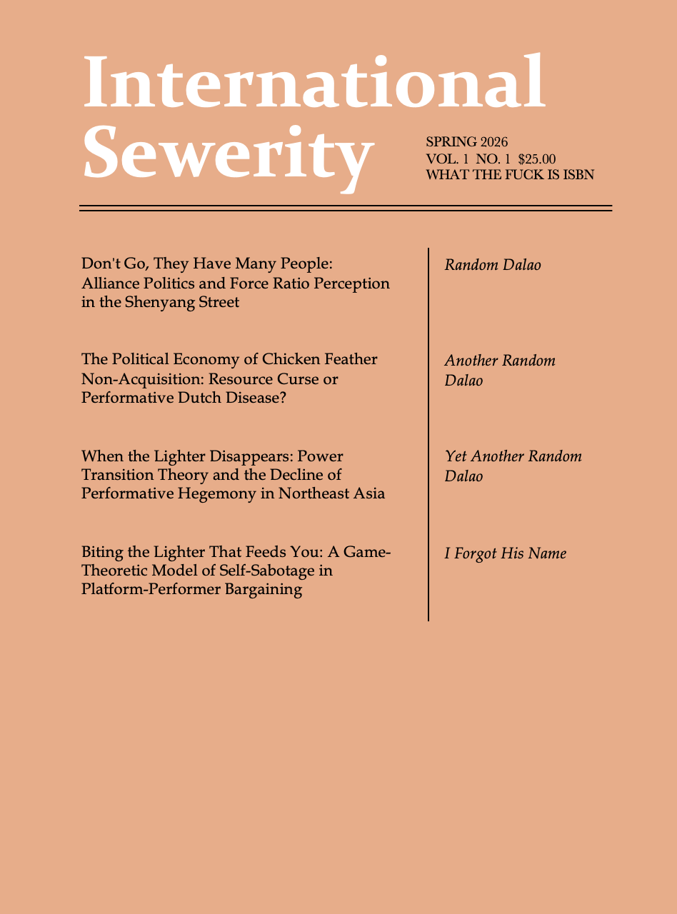 International Sewerity